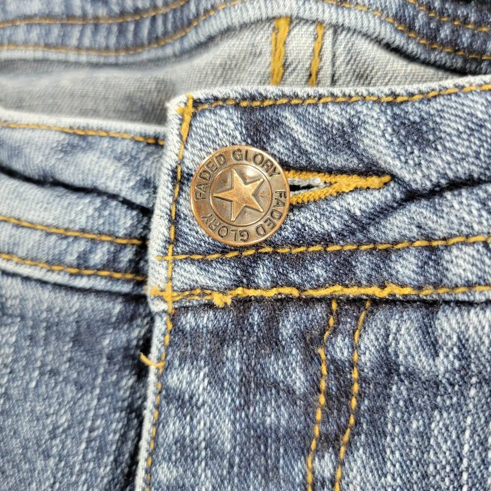Vintage Faded Glory Womens Bootcut Jeans 8 Blue Medium Wash Mid Rise Denim Y2K - Image 5