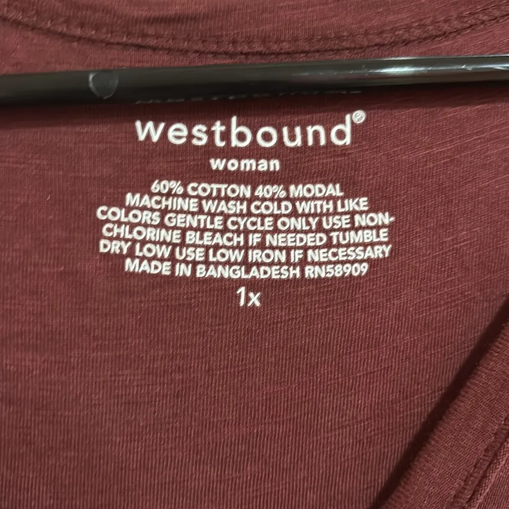 Westbound Red Relaxed Short Sleeve T-Shirt - Image 2