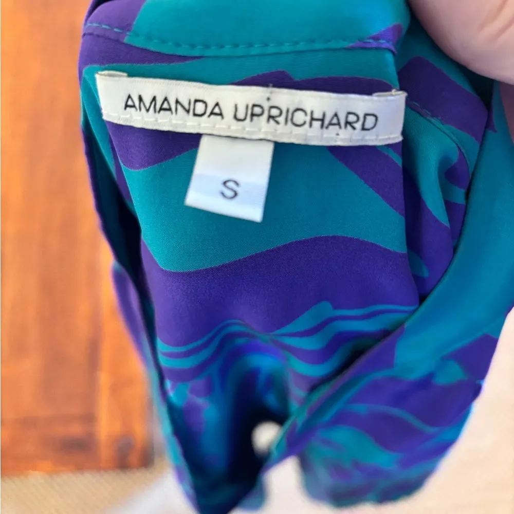 Amanda Uprichard Blue & Purple Silk Dress – Size Small - Image 5