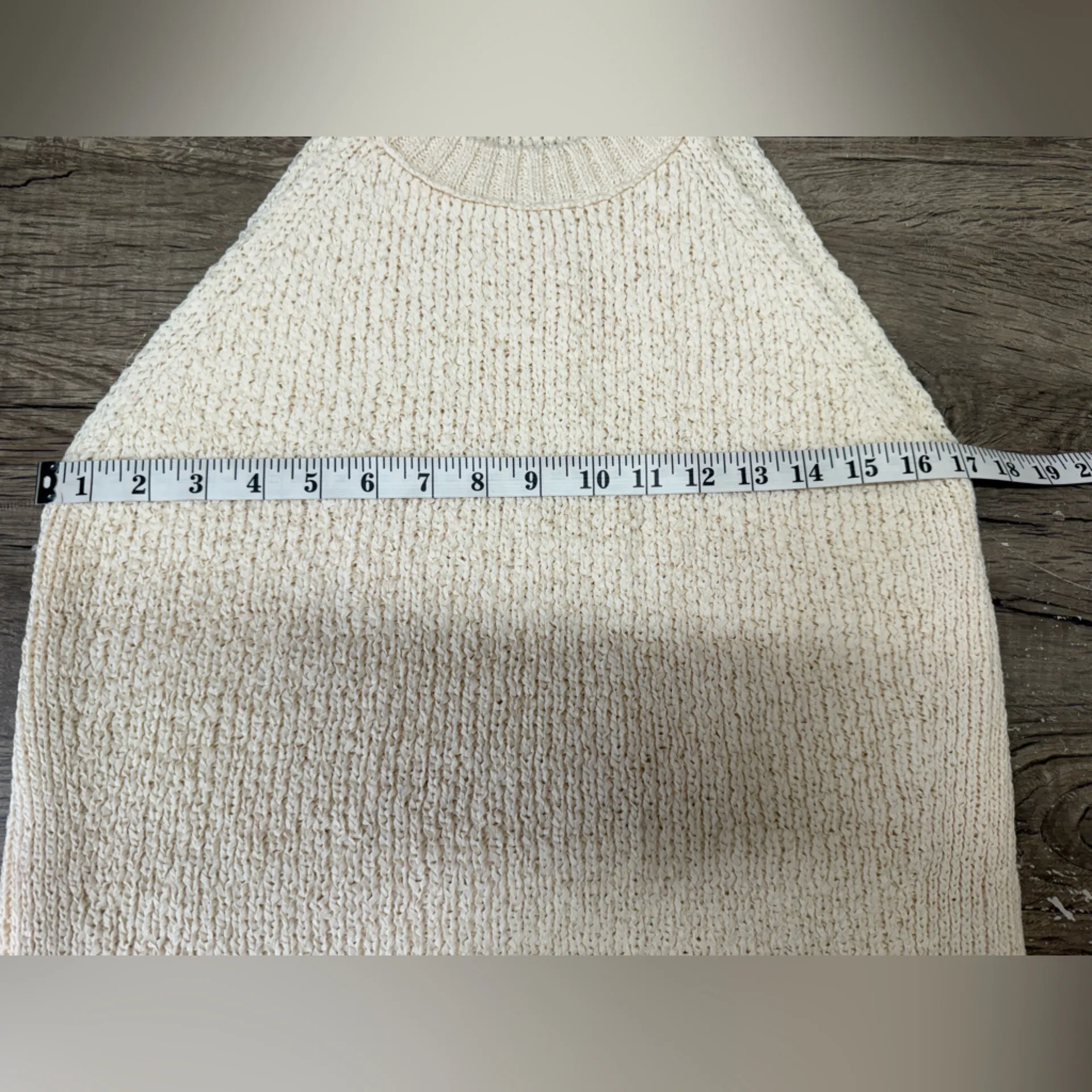 J crew cream High-neck sweater-tank size medium - Image 6