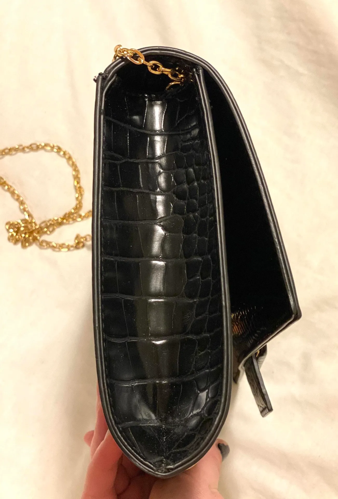 VICI Black Snakeskin Crossbody Bag  - Image 6