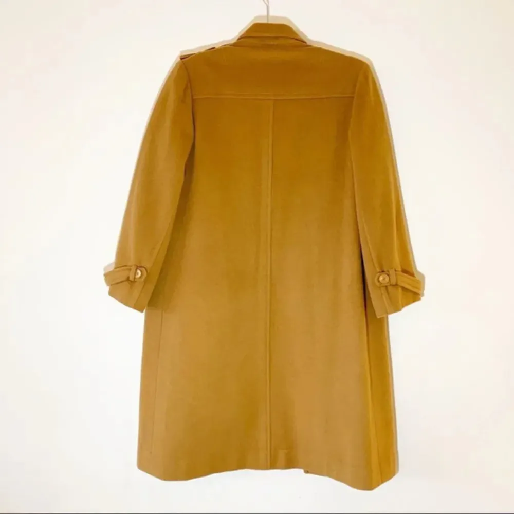 Vintage Korea Ruby Dressing Double Breasted Wool Camel Coat Gorgeous‎ 60’s K - Image 5