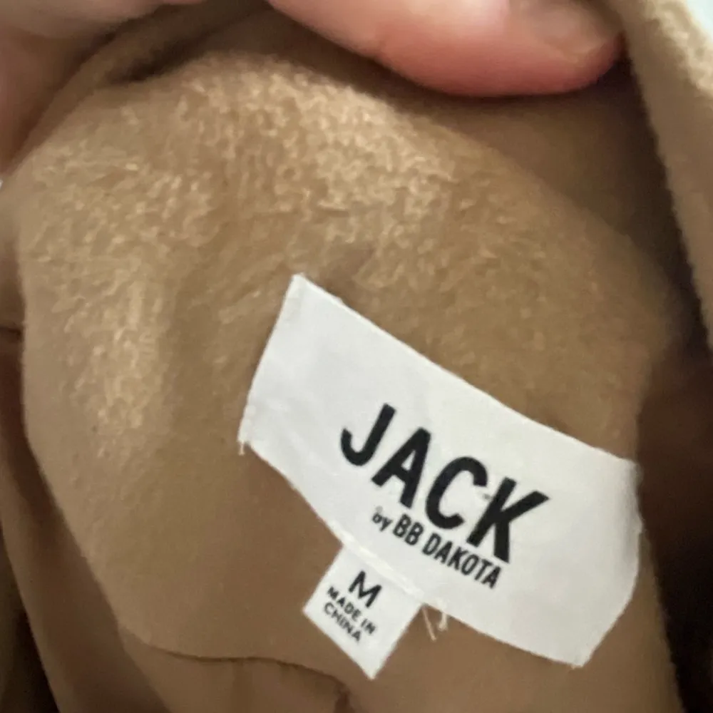 Jack by BB Dakota Henry asymmetrical zip pea coat‎ Camel Tan Medium - Image 4