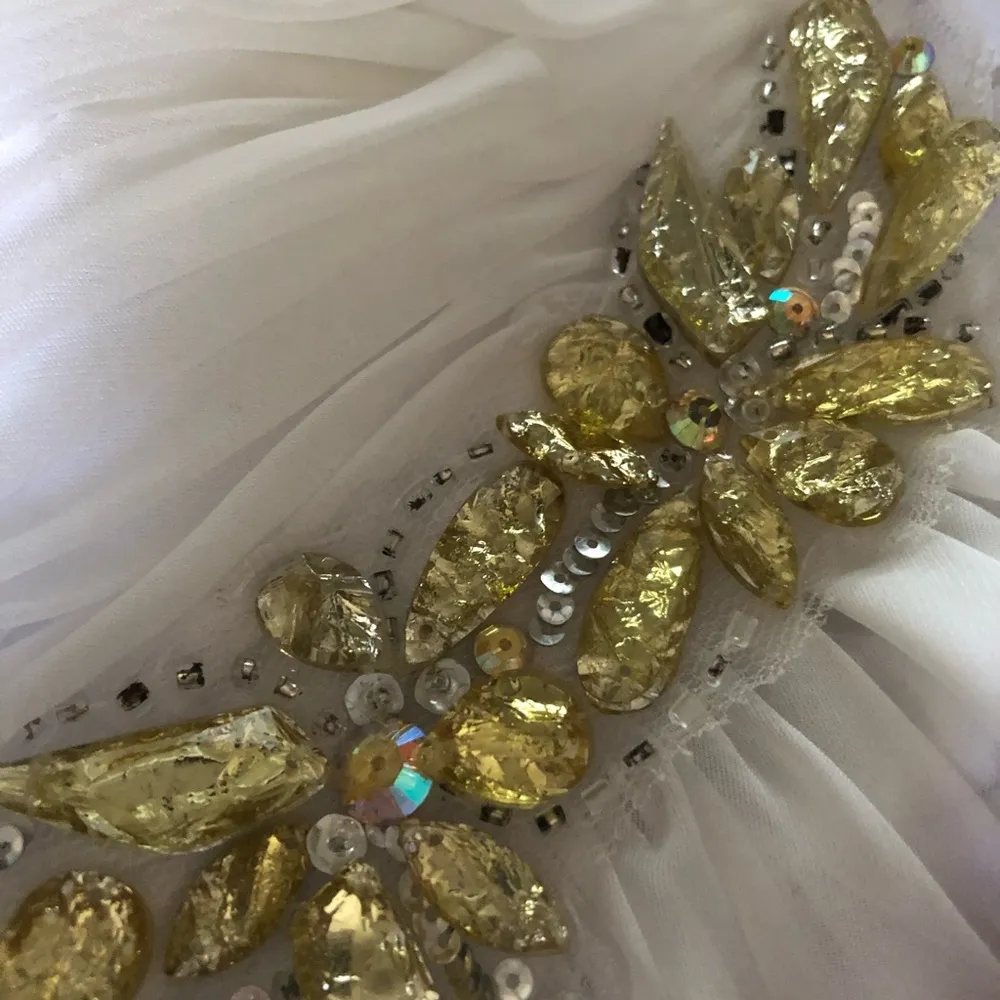 LA FEMME Open Back Beaded Gown Size 8 - Image 5