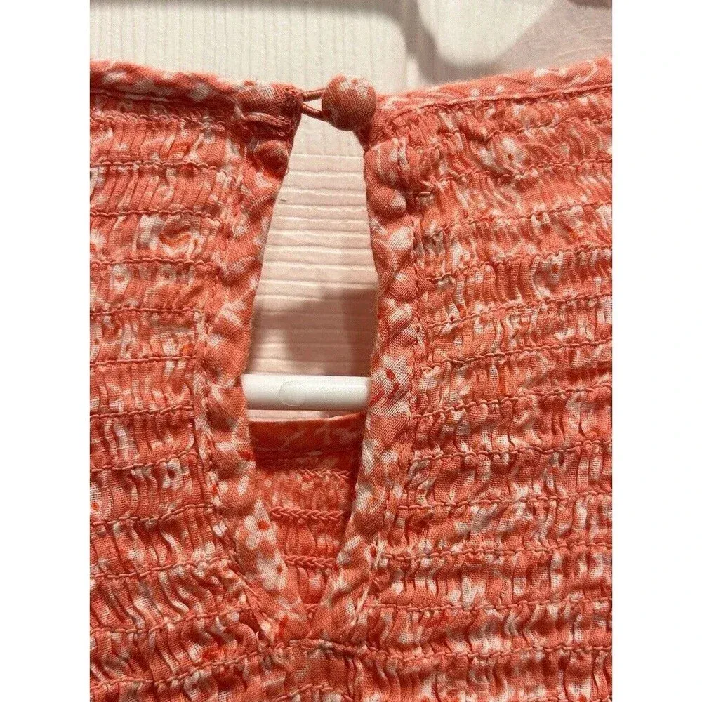 Billabong X Wrangler Top Women's Pink Long Sleeve Peasant Sleeve Size‎ Large - Image 9