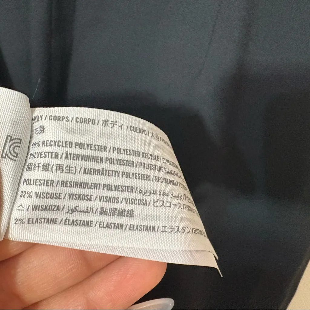 Abercrombie & Fitch Mara High-Neck Button Front Mini Dress Black NWT Size S - Image 5