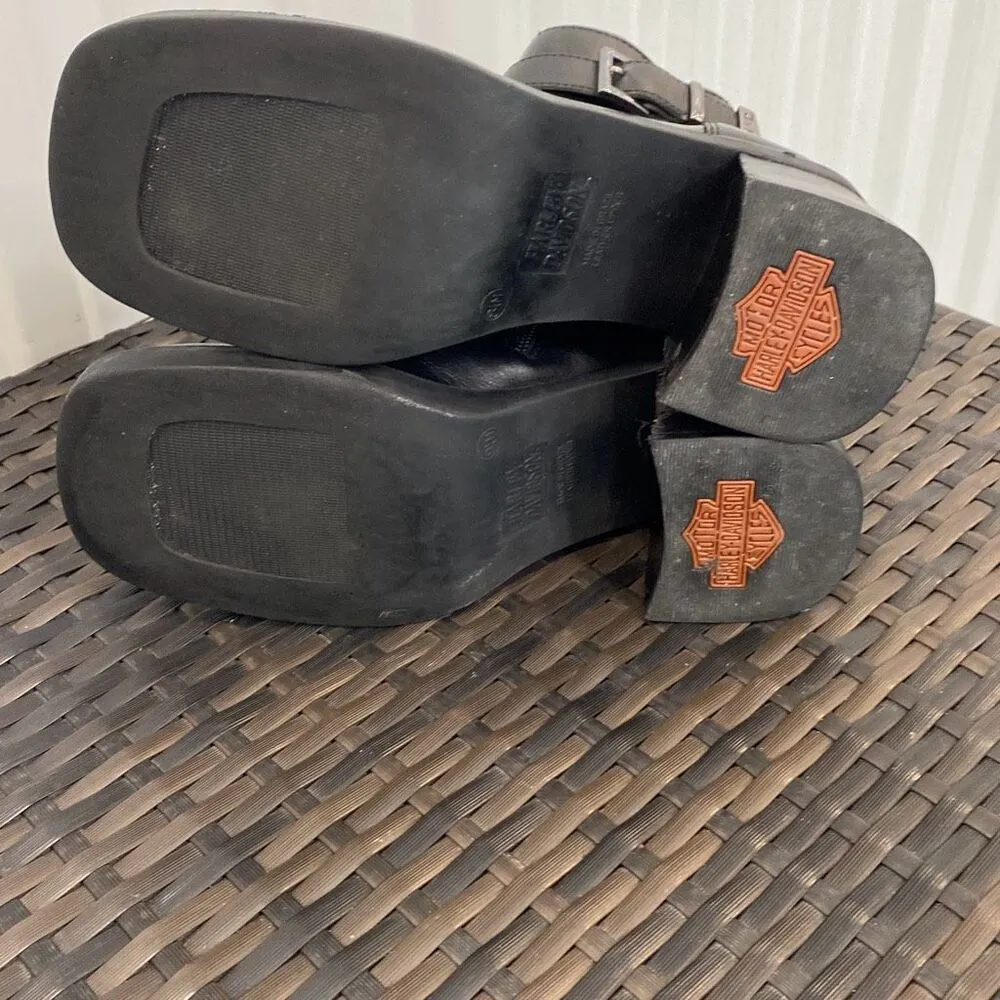 Harley Davidson moto boots women’s size 8.5 Black - Image 11