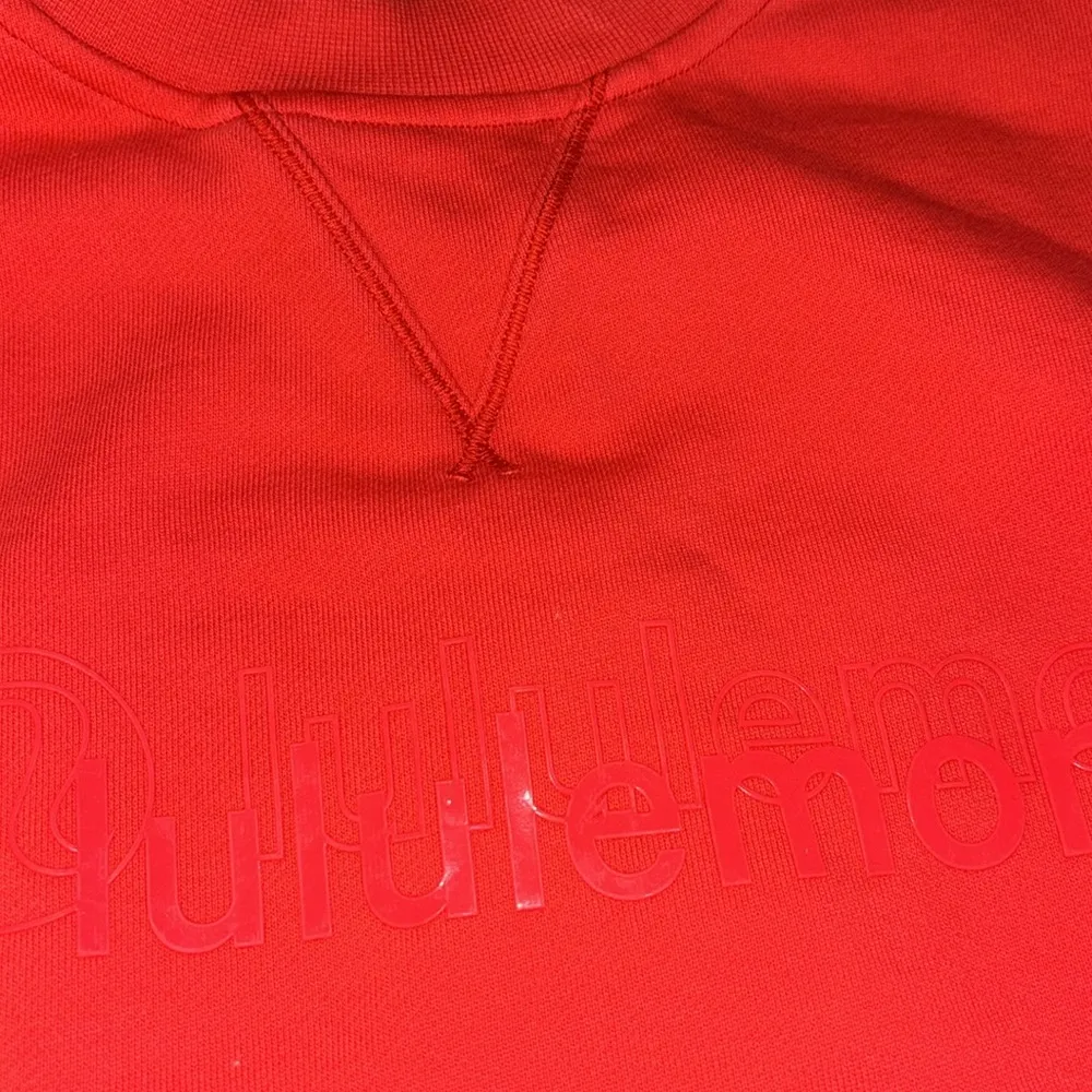 Lululemon All Yours Cropped Crew *Lunar New Year Love Red W3EECS - Image 6