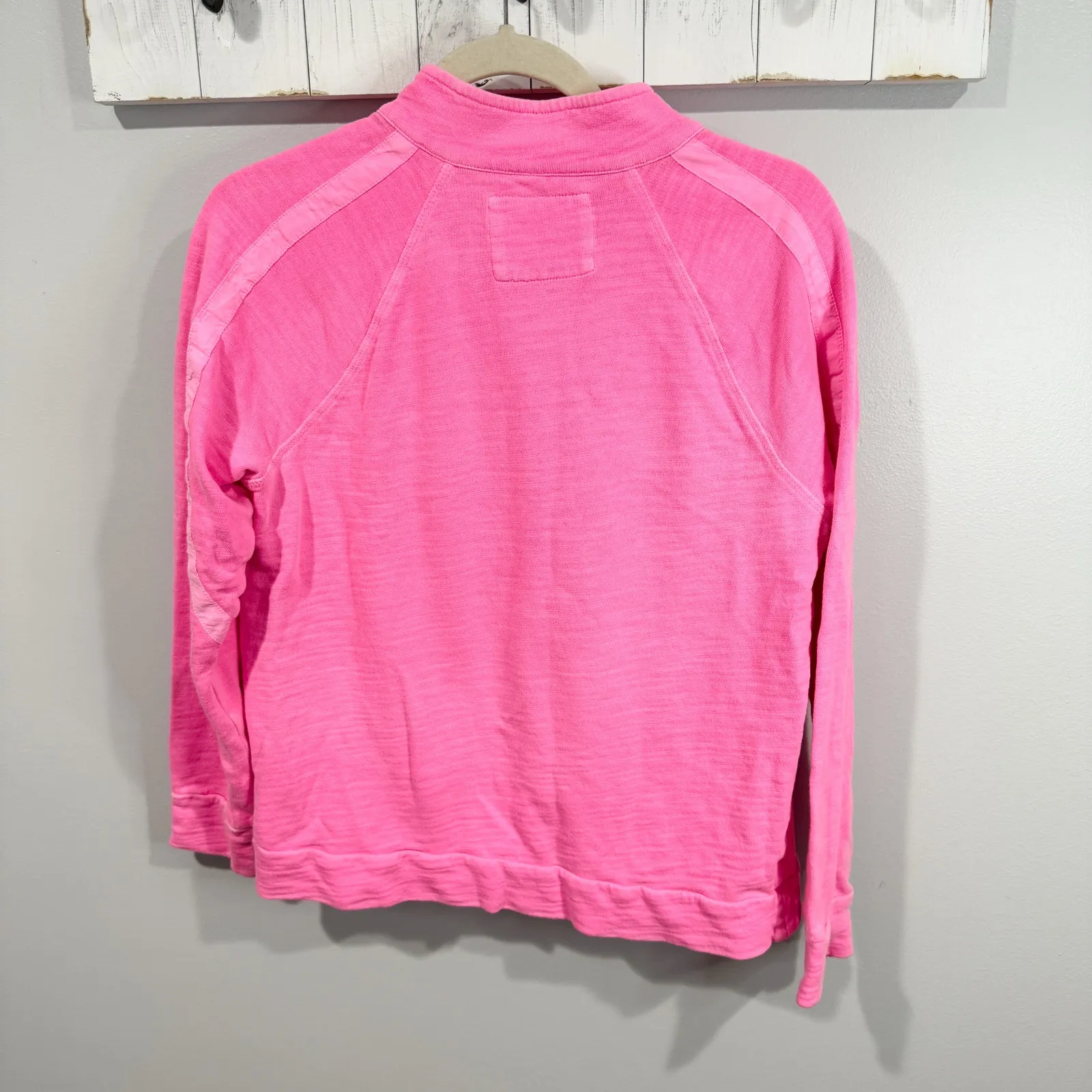 Lilly Pulitzer Ashlee Half Zip Pink Terry Pullover Size Small - Image 7