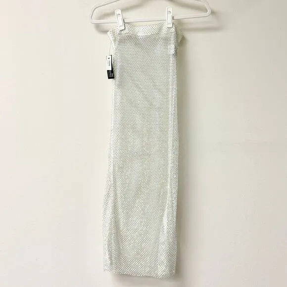 NWT Leslie Amon Rhinestone Mesh Cover - Image 2