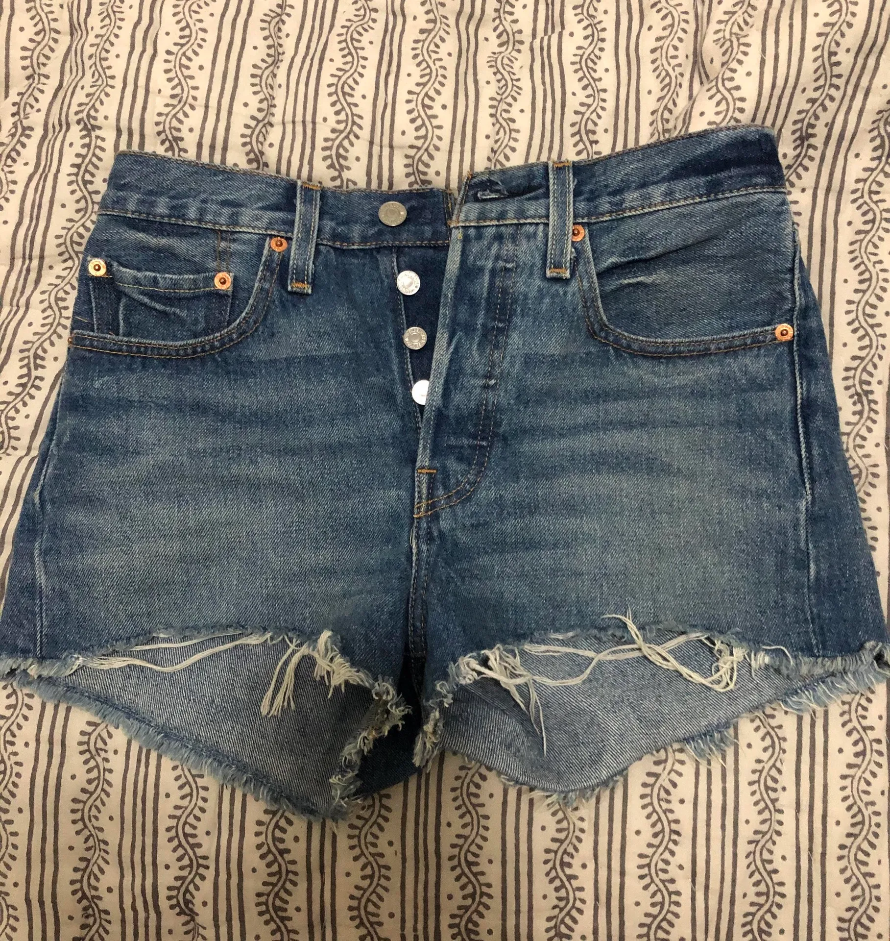 Levi’s 501 High Rise Denim Shorts - Image 3