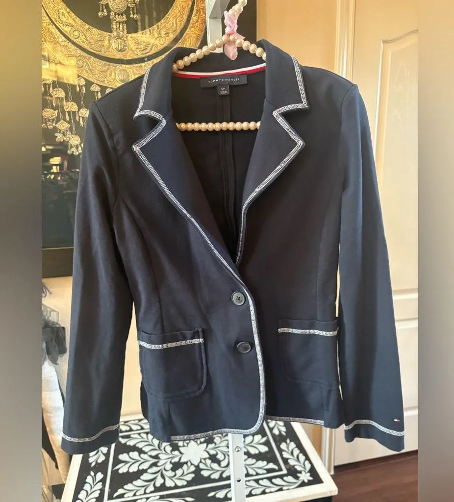 Tommy Hilfiger  Pic Stitched Two-Button Jacket - Image 2