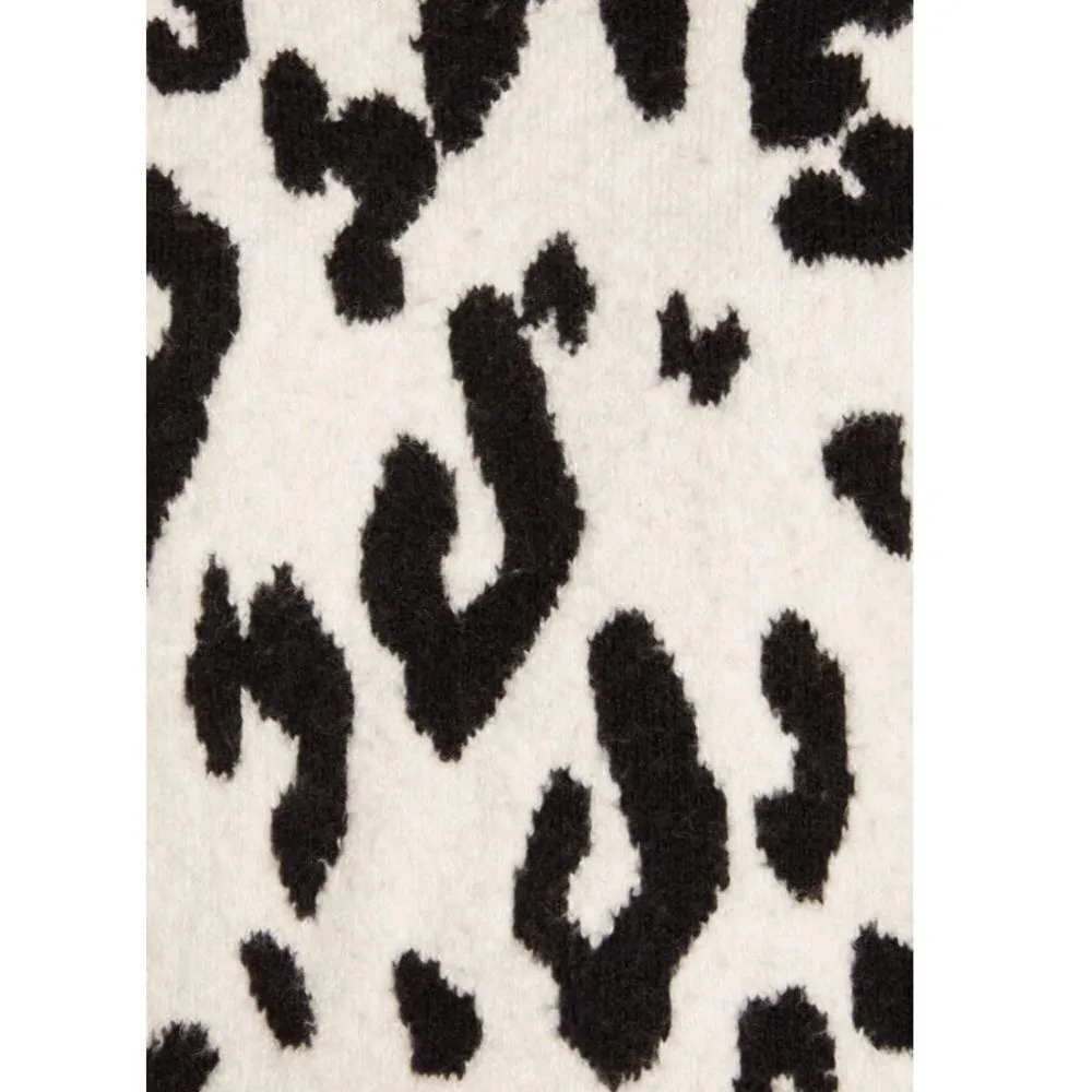 Nwot Something Navy leopard crewneck sweater - Image 6