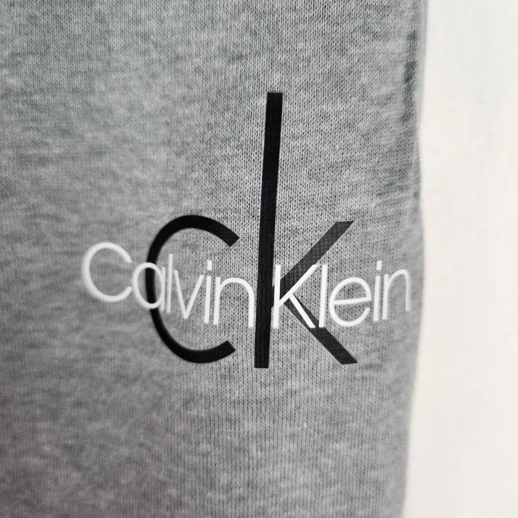 Calvin Klein Sleepwear Pants Light Grey Lounge Joggers Cotton Blend Size M - Image 5