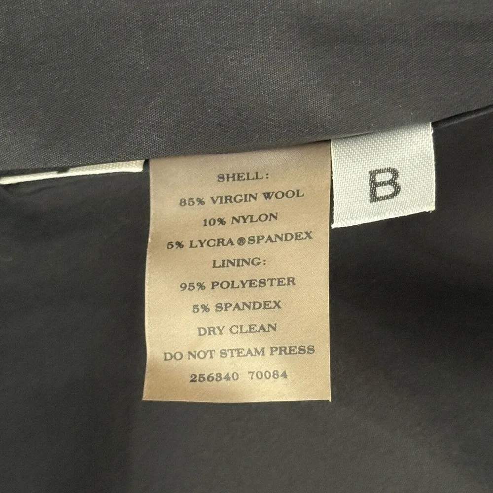 Ann Taylor Skirt Womens 0 Petite Black Wool Pencil Straight Office Career Preppy - Image 6