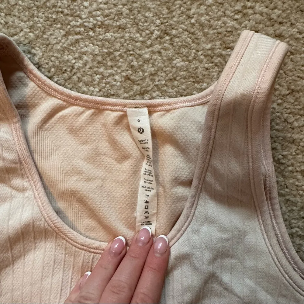 Lululemon Ebb to Street Tank top Pink Size 6 - Image 2
