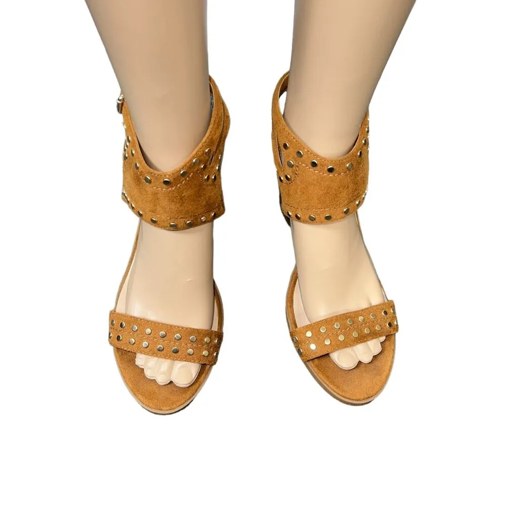 Soda from Buckle Womens High Heel Sandals Faux Leather Studded Strappy Size 9 - Image 7