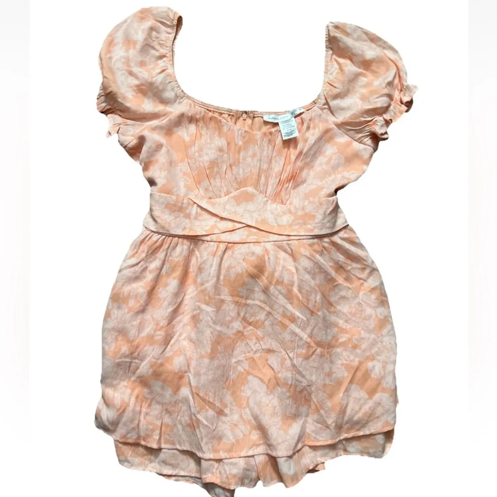 Altar'd State Altear D state Orange Tie-Dye Off-Shoulder romper xL - Image 3