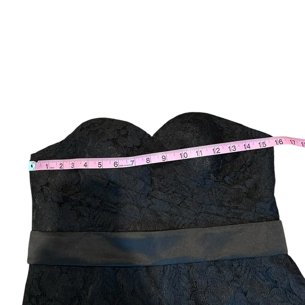 HEBEOS strapless black dress nwt - Image 3