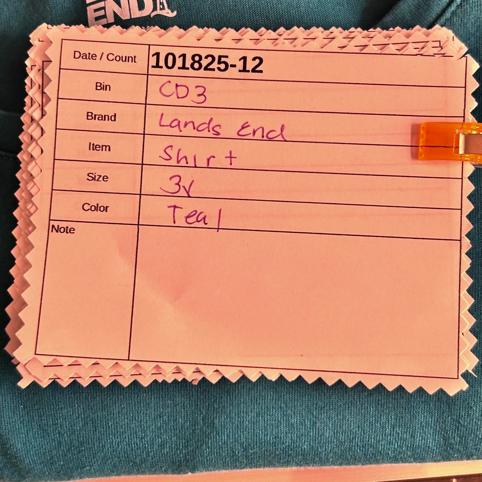 Lands End Shirt Teal 3X - Image 13