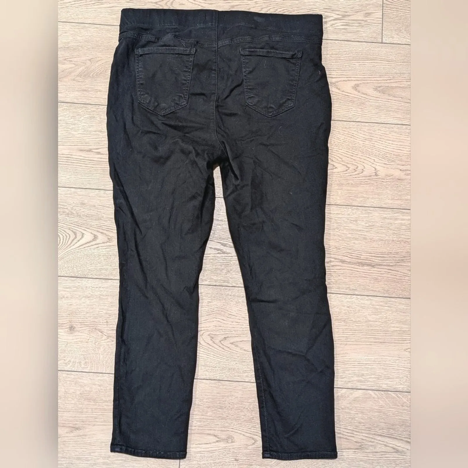 NYDJ Pants Womens Plus 14 1X Black Skinny Jeans Pull On Jeggings Lift Tuck Tummy - Image 4