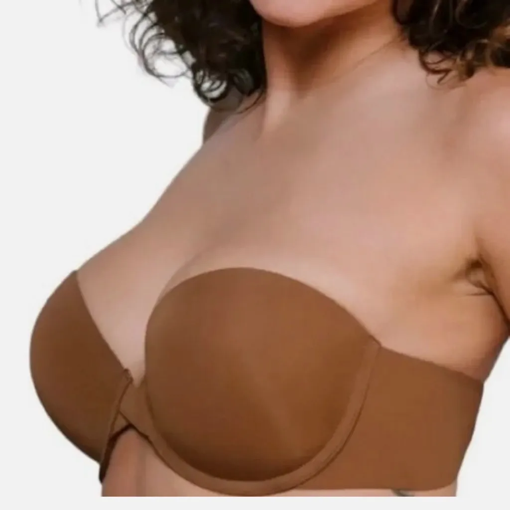 THE FLEXX 36DD Brown Strapless no fall Bra Size undefined - Image 6