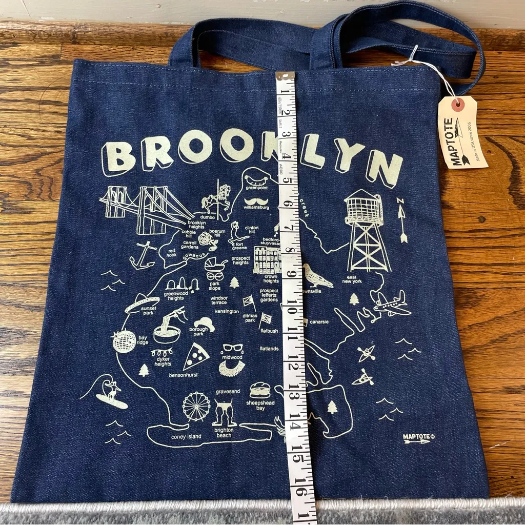 Navy Brooklyn Tote Bag Blue - Image 2