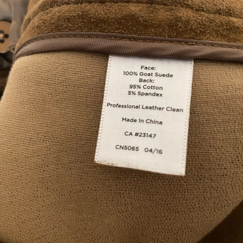 Talbots Women’s Brown Goat Suede Leggings Size 12 - Image 6