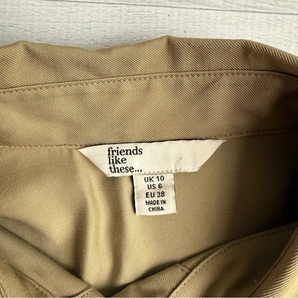 Friends Like These Short Sleeve Utility Romper Khaki UK 10/US 6 Tan Size undefined - Image 5