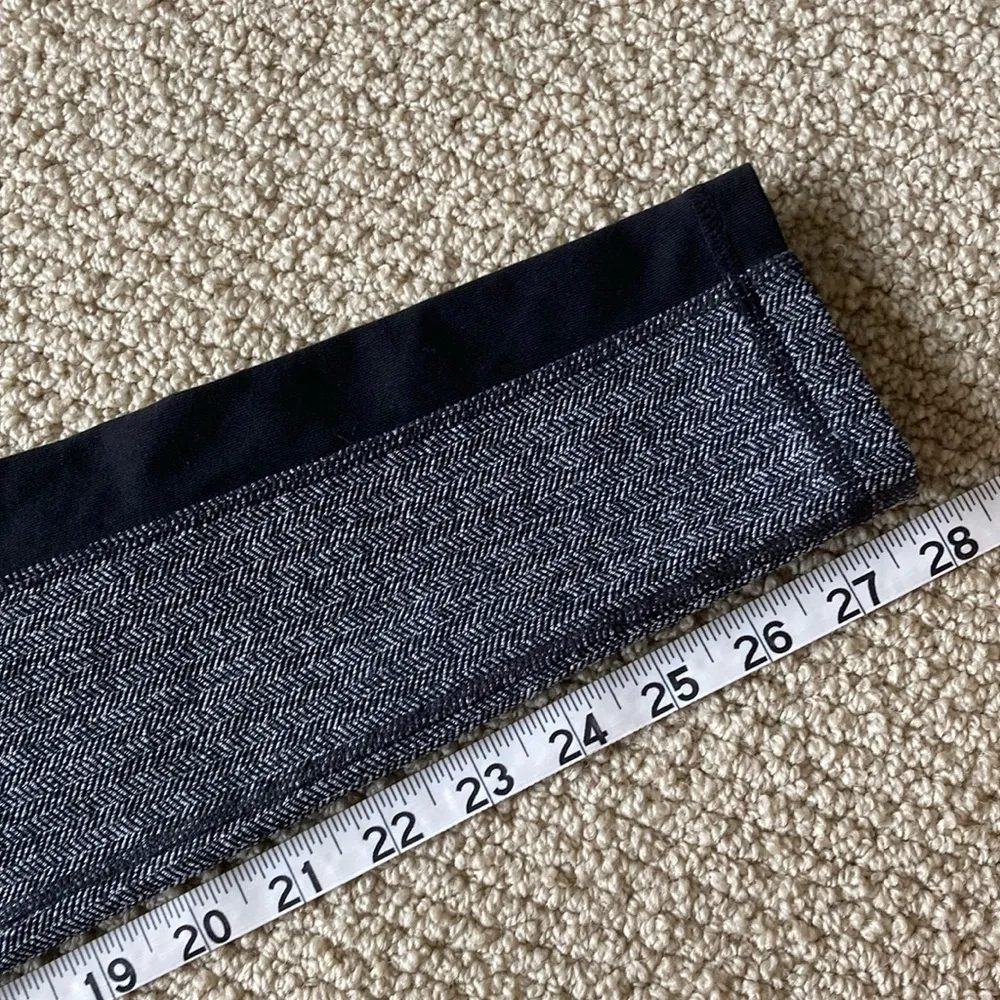 NEW Athleta Herringbone Knit Leggings Grey Black Pockets Winter Pants XS NWOT - Image 7