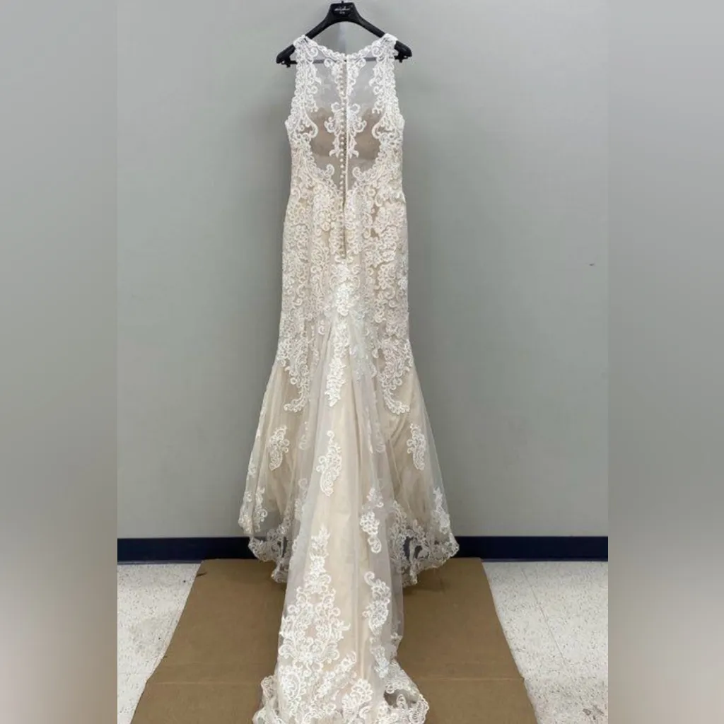 Mori Lee petronella 2024 size 8 wedding gown / dress Ivory - Image 7