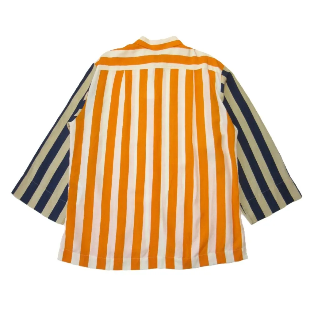 NWT marimekko Torma Merirosvo Paitapusero in Mix Stripe Oversized Shirt 42 / 12 Orange - Image 8