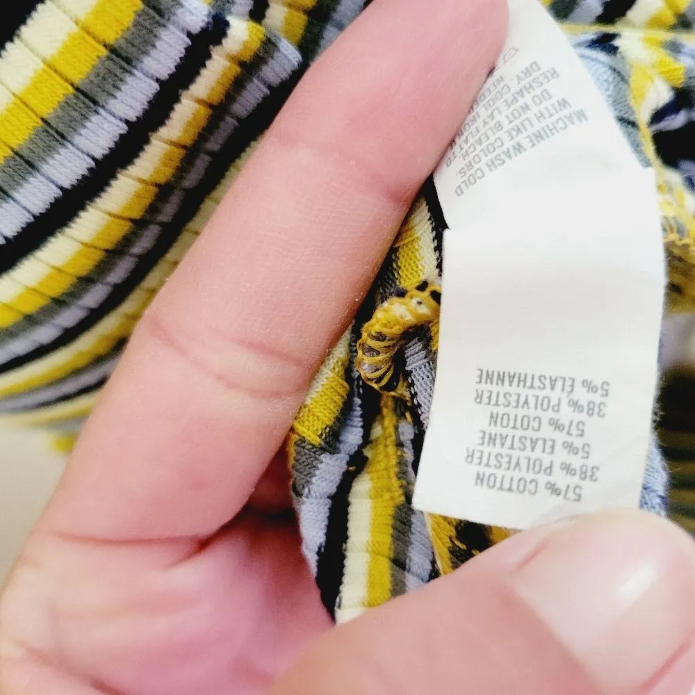 Aerie ribbed knit elf green midi skirt size small - Image 10