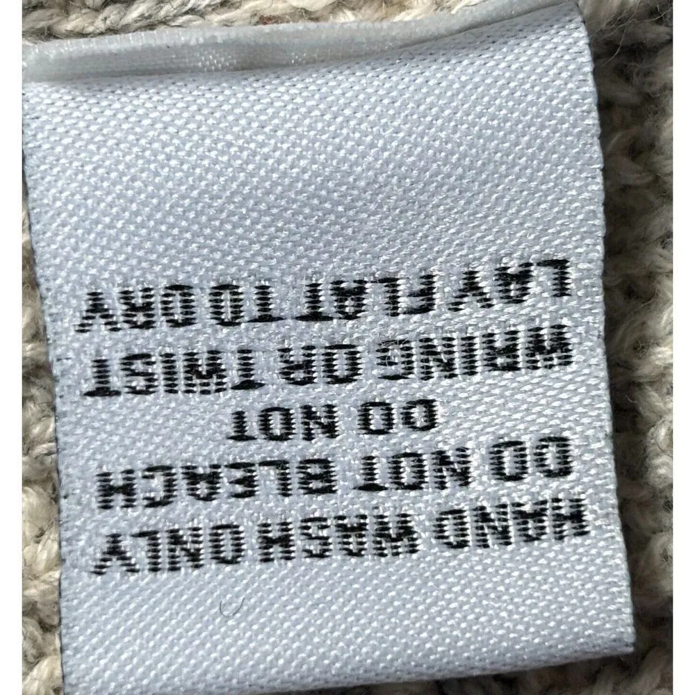 Habitat Clothes To Live In Sweater Size Small Tan Minimalist Neutral Artsy Cozy - Image 7