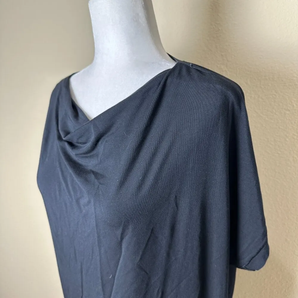 Athleta  Drape Neck Short Sleeve Knit Top T Shirt Blouse Size Medium - Image 4