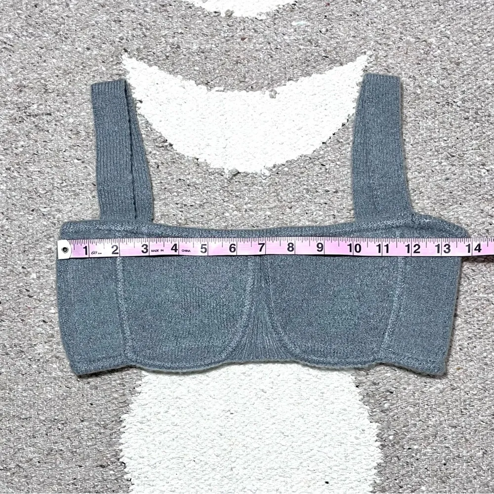 Gray Sweater Bralette Medium - Image 3