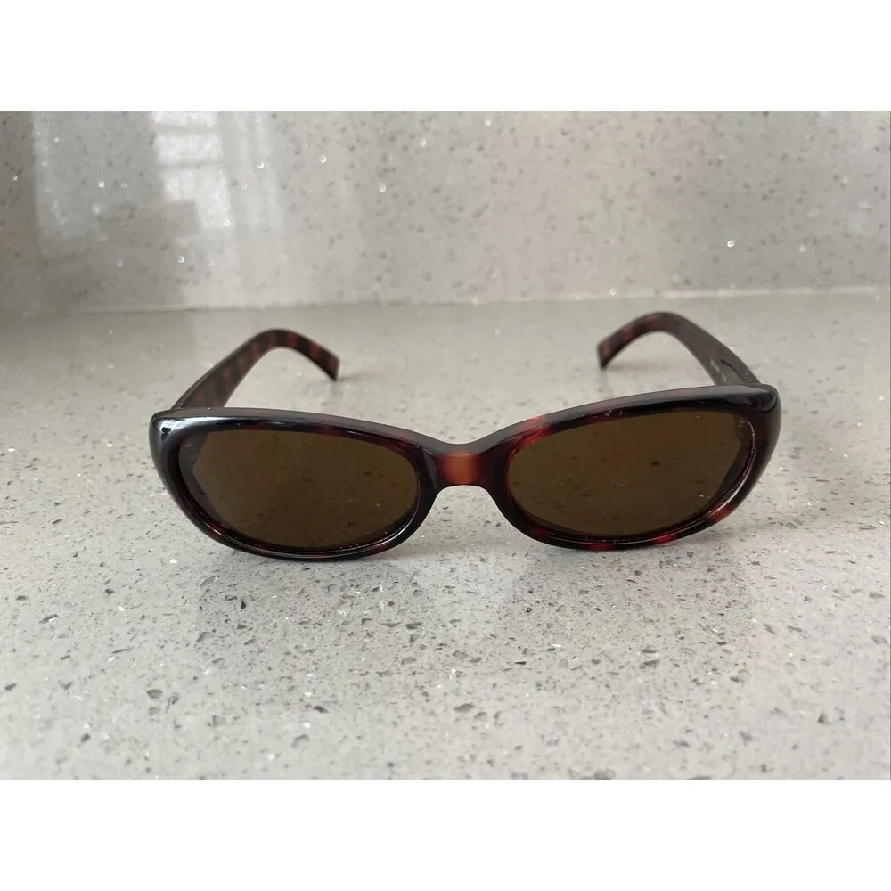 DKNY Vintage  7901S Tortoise Oval Cat Eye Sunglasses Hong Kong FRAMES ONLY y2k - Image 2