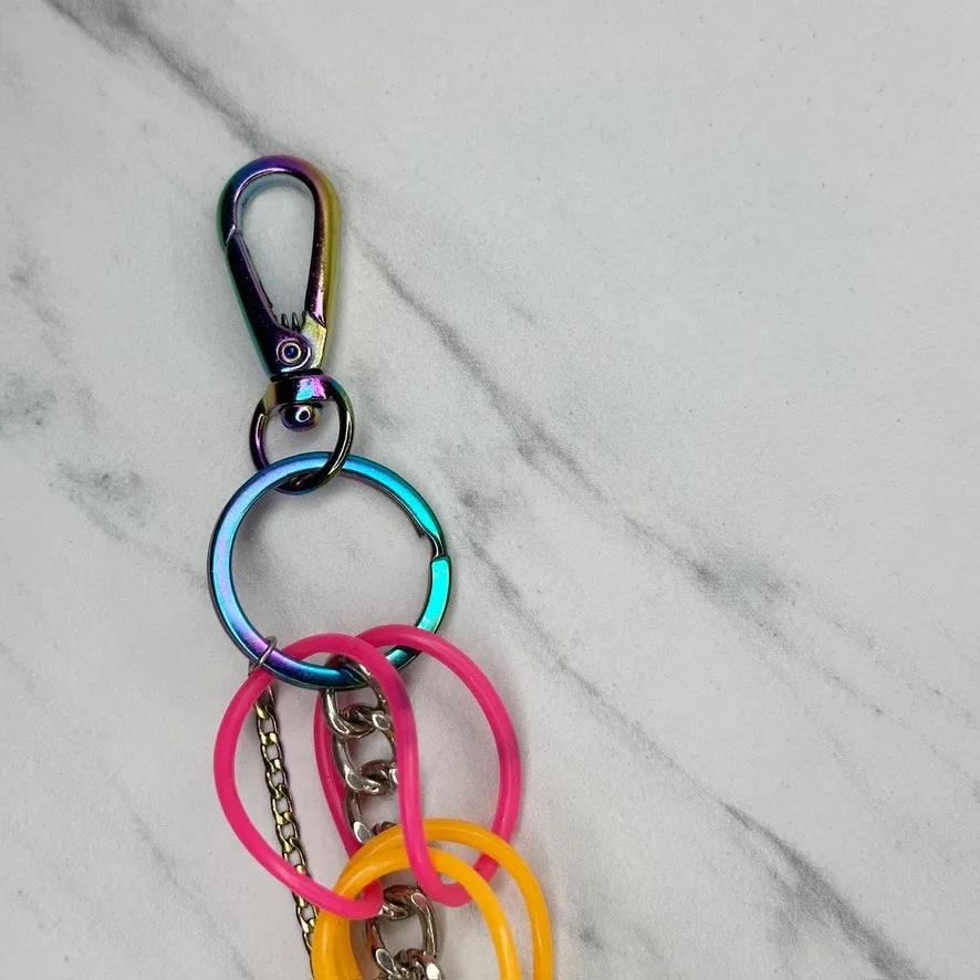 Rainbow Multi Strand Chain Pants Chain Wallet Chain 19" Chunky ✨ - Image 2