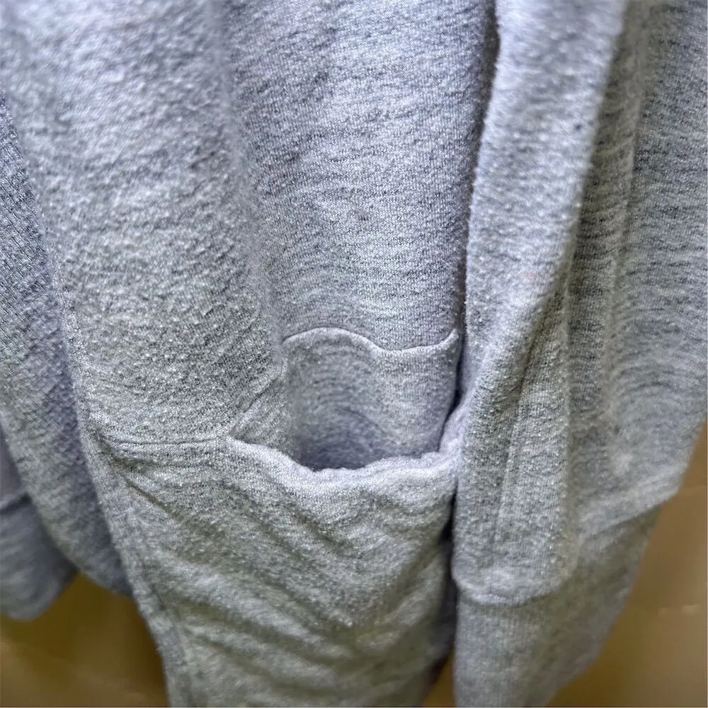 Athleta Studio Wrap‎ Women's Size XS Gray Sweater Cowl Neck Thumbholes Oversized - Image 10