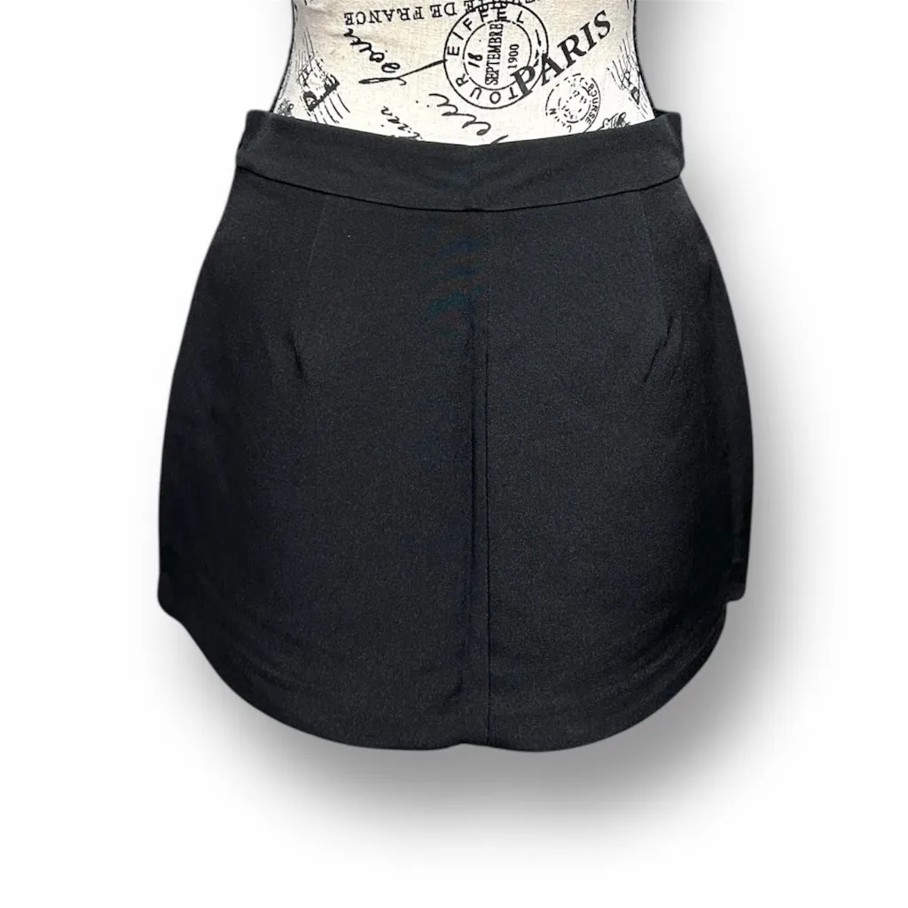 Anthropologie English Factory XS Black Lace Up Skort Mini Preppy Whimsigoth Chic - Image 5