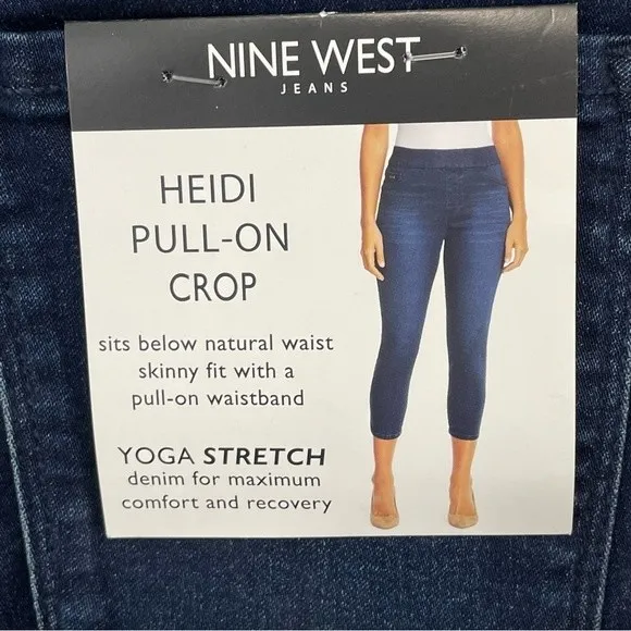 NWT Nine West Heidi‎ Pull on Skinny Crop Jeans Size 6 - Image 6