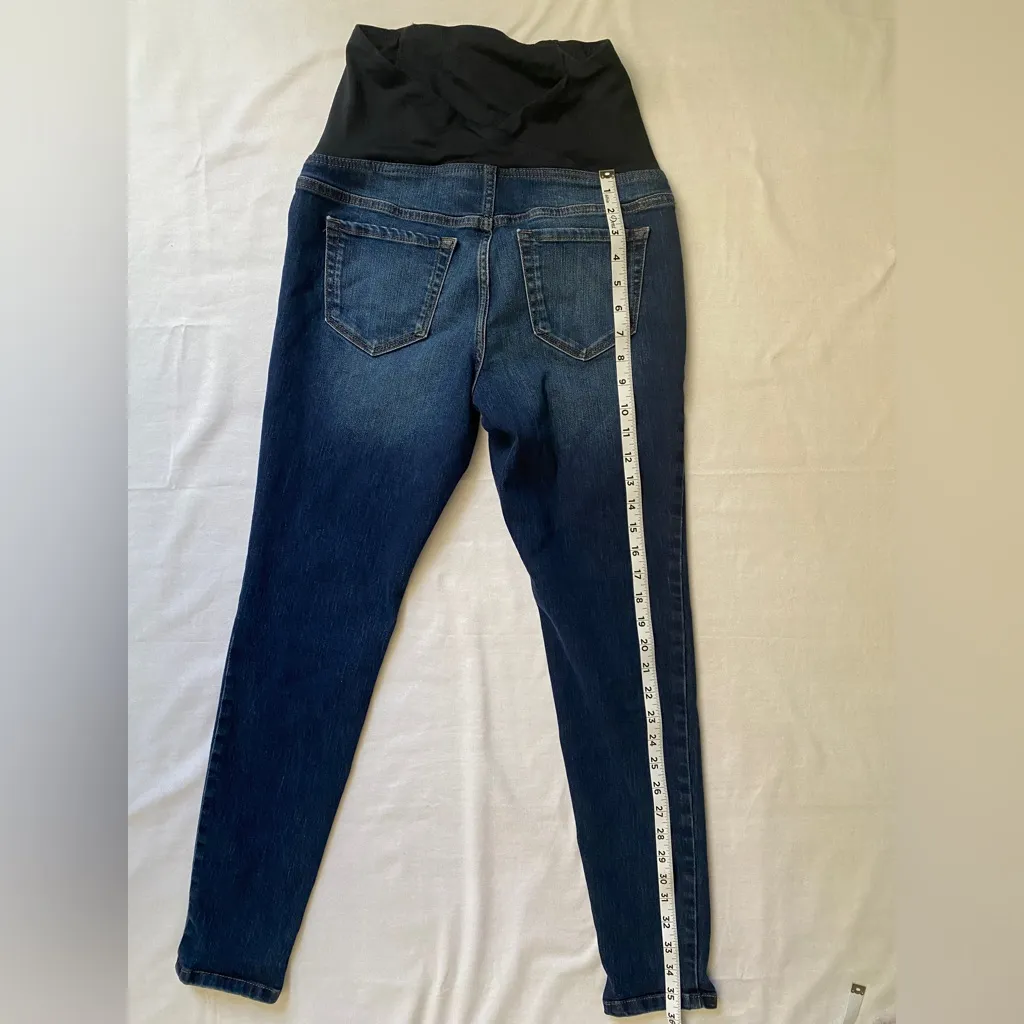Isabel By Ingrid & Isabel Maternity Skinny Jeans‎ Size 2/26R Blue - Image 4