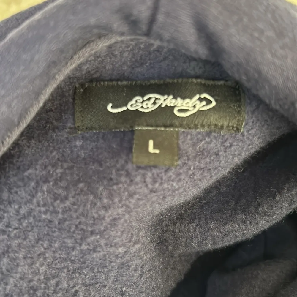 Ed Hardy Broken Hearts Fairytales Navy Hoodie - Image 6