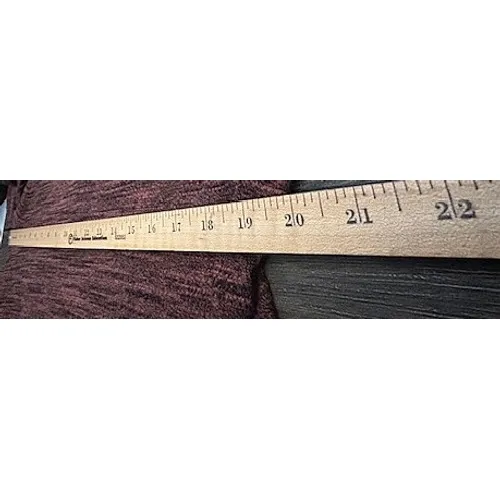 LOGO Lori Goldstein Tunic Sweater L Heathered Red Black Pockets Cozy Warm Cabin Size L - Image 4