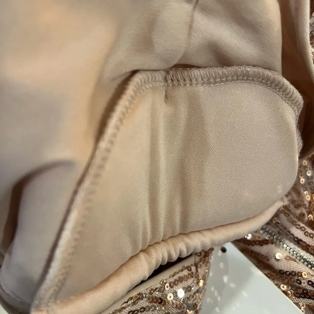 Love & Lemonade Large Deep V Neck Long Sleeve Party Mini Dress NWT Sequins - Image 12