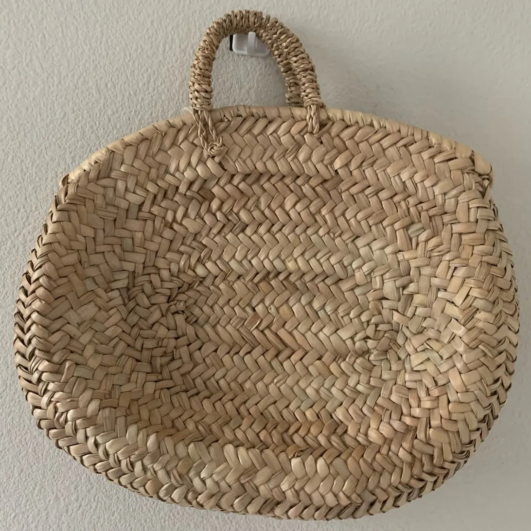 Boho‎ Handmade 100% Straw Mini Basket - Image 2
