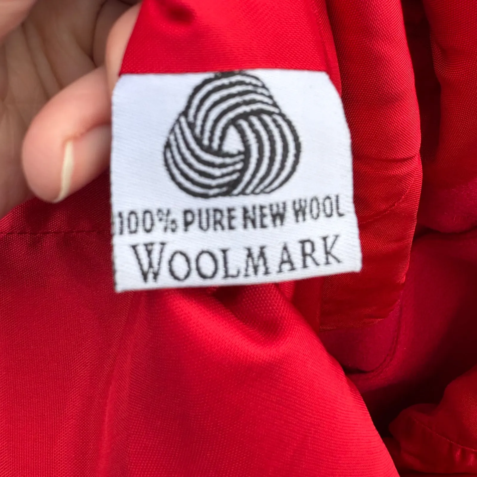 Urban Wool Blazer Red Velvet‎ Trim Woolmark Women's Jacket Career Wear Size L - Image 8