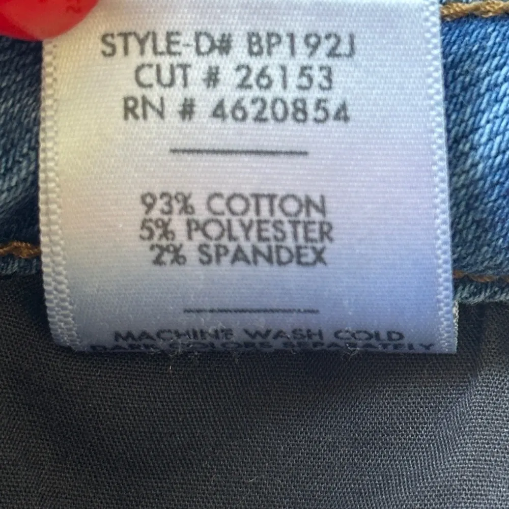 JUST BLACK DENIM Skinny Crop Raw Hem Distressed Jeans Size 26 - Image 11