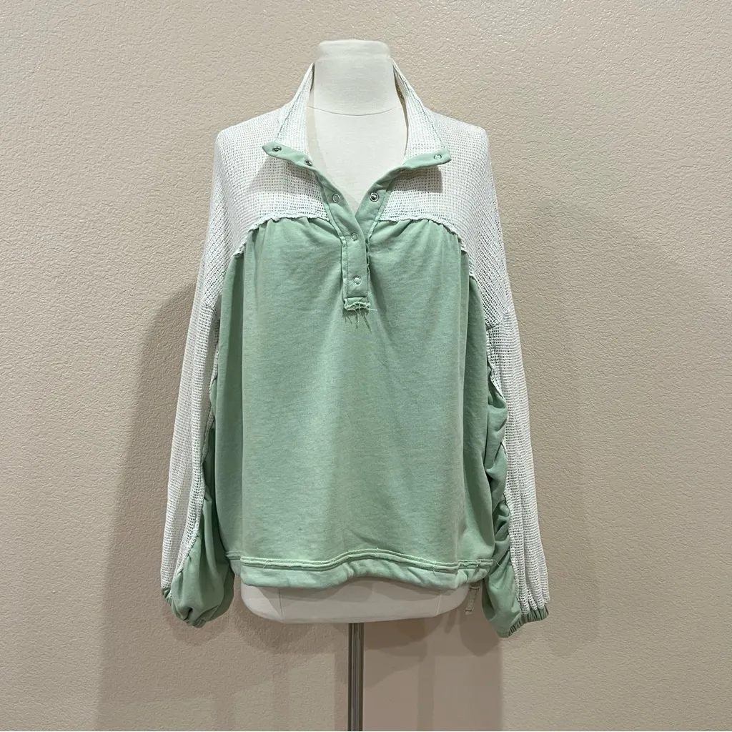 Out From Under Sienna Mesh Pullover Sweatshirt Size Small - Image 4