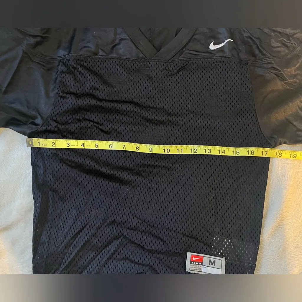 Nike Black Mesh Sports Jersey Sz M - Image 5